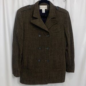Evan Picone Dark Brown Pea Coat